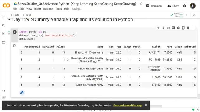 Day 129 Dummy Variable Trap and its solution Using Python смотреть онлайн