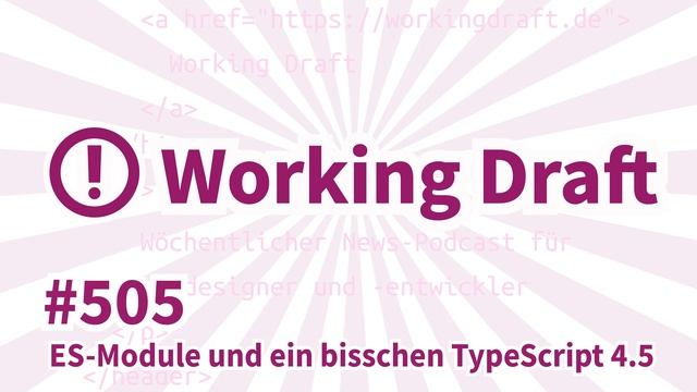 Revision 505: ES Module und ein bisschen TypeScript 4 5 смотреть онлайн