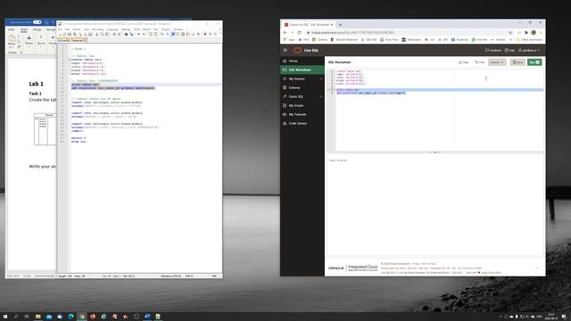 Tutorial 02 Laboratory work with Oracle LiveSQL смотреть онлайн