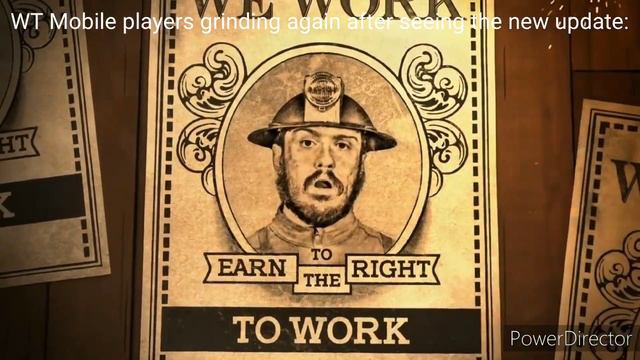 Earn the right to work meme (War Thunder Mobile version) смотреть онлайн