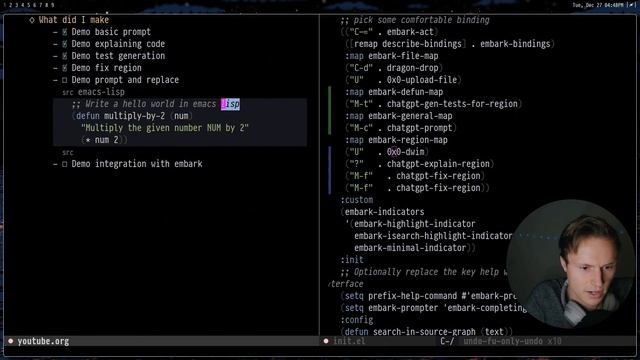 I Made a ChatGPT Like Client For Emacs - AND SO CAN YOU!! смотреть онлайн