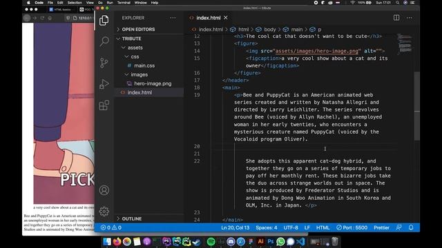 2021 beginner's tutorial web design - HTML and CSS - build a tribute page смотреть онлайн
