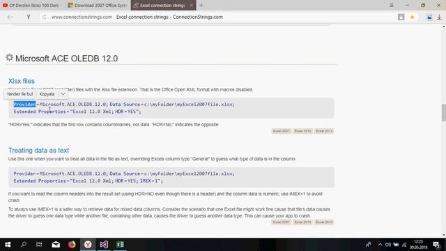 C# Ders 22 Excel İle Veri Listeleme (İkinci 100) смотреть онлайн