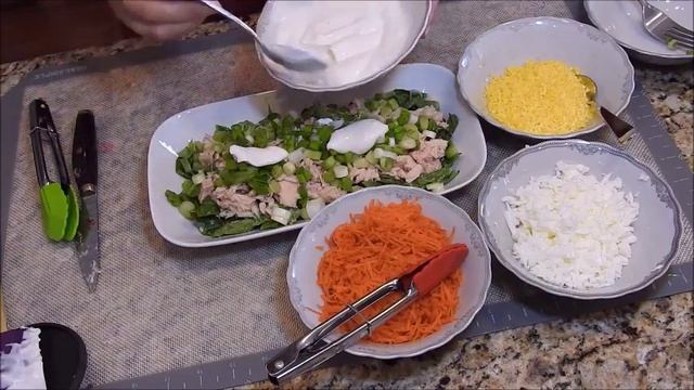 Салат МИМОЗА Диетический.   Mimosa Salad Diet .