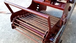 Обзор транспортерной картофелекопалки к мотоблоку