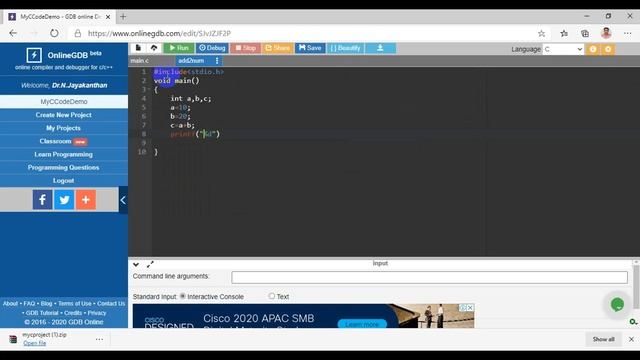 Online GDB Tutorial C Free Compiler and Debugger смотреть онлайн