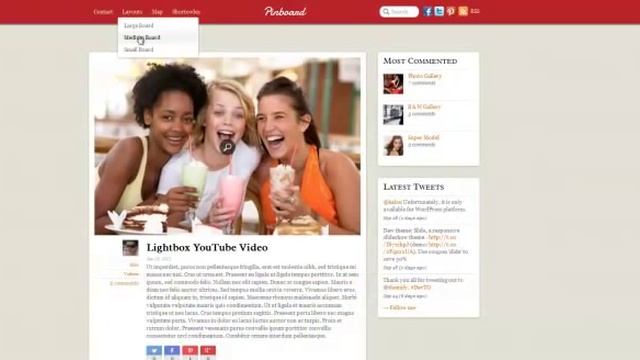 Pinterest Like WordPress Theme - PinBoard смотреть онлайн