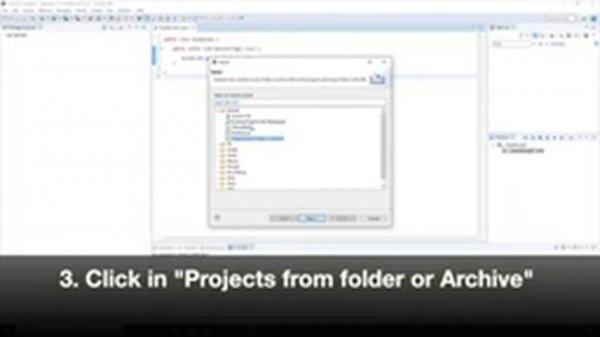 How to OPEN PROJECT explorer in ECLIPSE | import an existing package directory