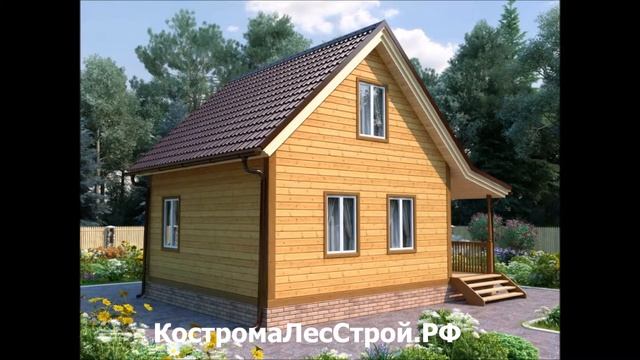 Проект дома из бруса Зодчий S=73 кв.м смотреть онлайн
