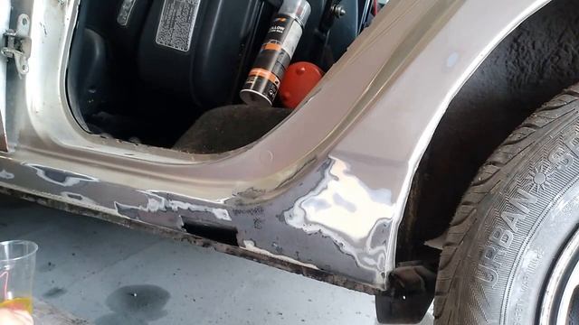 Кузовной ремонт своими руками, ремонт порогов без сварки, в гараже, без опыта, процесс подготовки смотреть онлайн