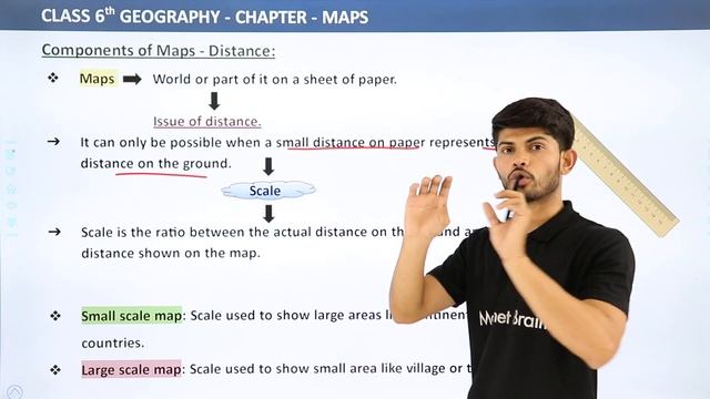Class 6 Geography Chapter 4 | Components of Maps: Distance смотреть онлайн