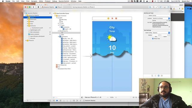 How to build a weather app for iOS in Swift 4 Part 1 смотреть онлайн