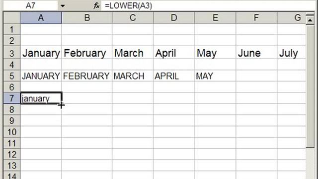 How to make text cells all lower case or upper case in Excel смотреть онлайн