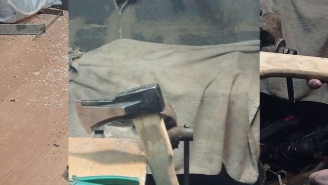 Насадка колуна дедовским способом. Колун для дров. смотреть онлайн