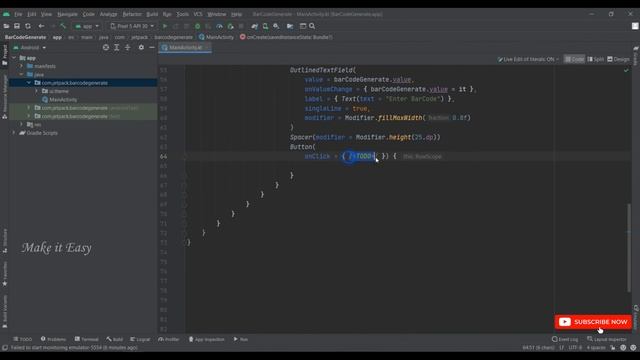How To Generate BarCode In Jetpack Compose | Android | Kotlin | Make It Easy