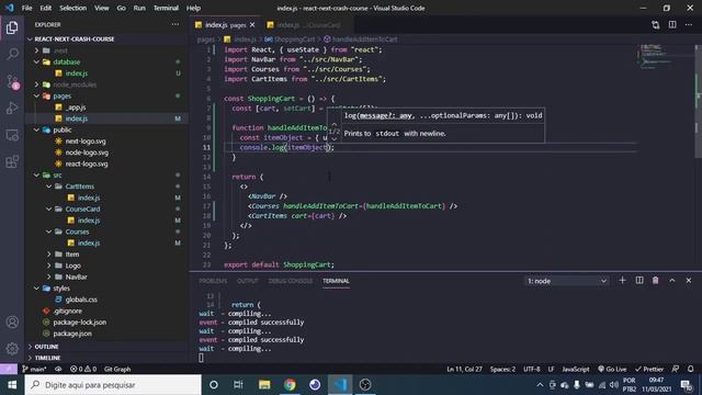 Prop drilling + Filter + Reduce com ReactJS / NextJS: Carrinho de compras de Ecommerce смотреть онлайн