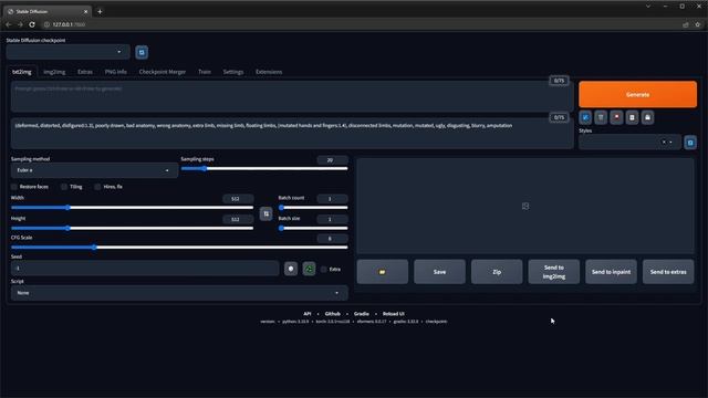 Легкая установка STABLE DIFFUSION на ПК смотреть онлайн