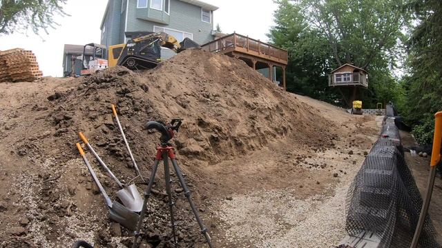 Turning a STEEP Hill into a Flat yard #1 смотреть онлайн