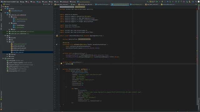 Разработка Android приложения Twitter. Урок 12. Практика. RecyclerView. Обработка клика смотреть онлайн