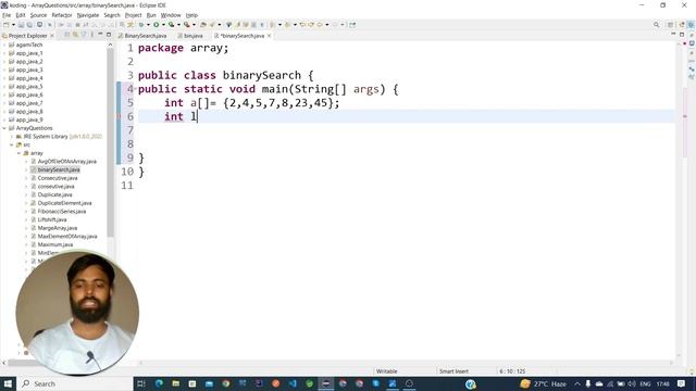 Binary Search in Java || Interview Questions in Java|| Hindi #java #javainterviewquestions смотреть онлайн