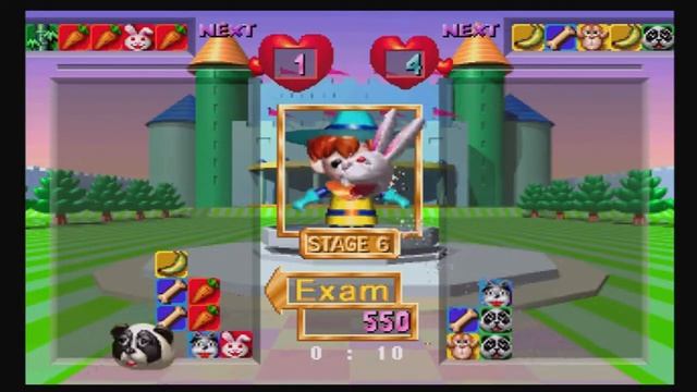 Baku Baku Animal, Ranked Mode, Complete Run (Sega Saturn) смотреть онлайн
