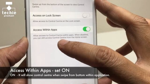 How to Disable Control Centre in iPhone/iPad Lock Screen and Applications | Techie Prashant | HINDI смотреть онлайн