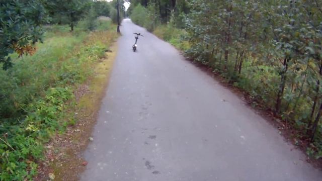 Kugoo Max Speed - тест тормозов, тормозной путь, остановочный путь смотреть онлайн