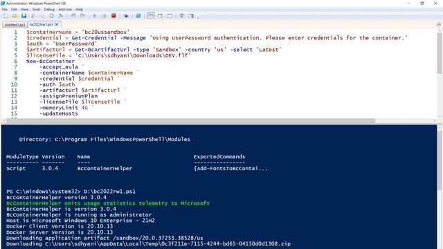 Setup Docker Container for #msdyn365bc 2022 Release Wave 1 смотреть онлайн