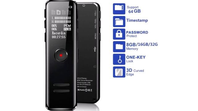 10 Диктофон с Алиэкспресс Aliexpress Voice recorder Shop Крутые гаджеты из Китая Электроника 2020 смотреть онлайн