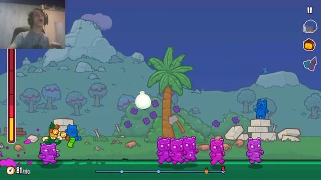 бизон и взрывы в игре Burrito Bison Launcha Libre, обзор смотреть онлайн