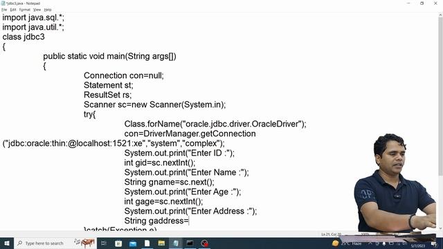 JDBC-07: JDBC Program For Record Insert | Advanced Java Tutorial in Hindi смотреть онлайн