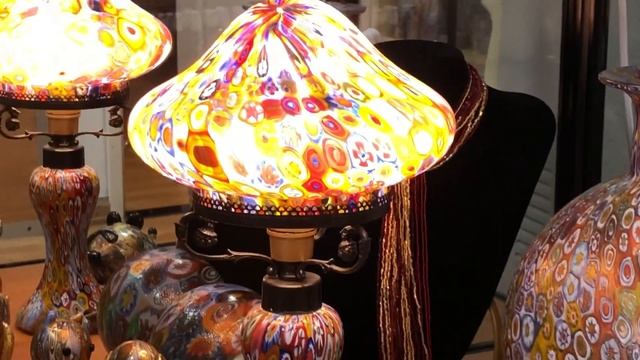 Лампа Настольная из Муранского стекла. Интернет-магазин Предметов Интерьера: MURANO-CLUB смотреть онлайн