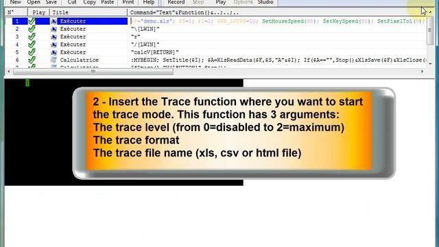 Tutorial 5 : how to use the Debug & Trace functions in a WinParrot macro. смотреть онлайн