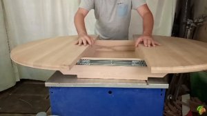 Изготовление круглого раздвижного стола из бука. Часть третья.