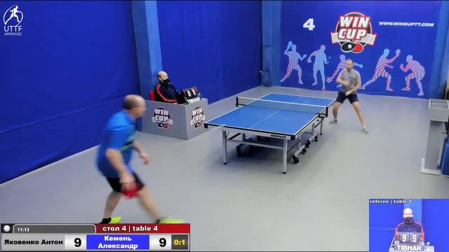 12:00 Яковенко Антон 0-3 Кемень Александр стол 4 ЮГ-1 26.01.22 смотреть онлайн