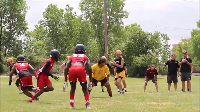 Davison 2021 S/WR Payton Pizzala highlights from Hamtramck 7on7 tournament смотреть онлайн