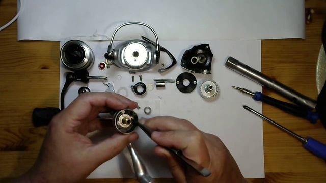 Катушка Daiwa 15 Exceler 1500A - ТО+апгрейд своими руками.