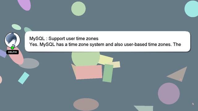 MySQL : Support user time zones смотреть онлайн