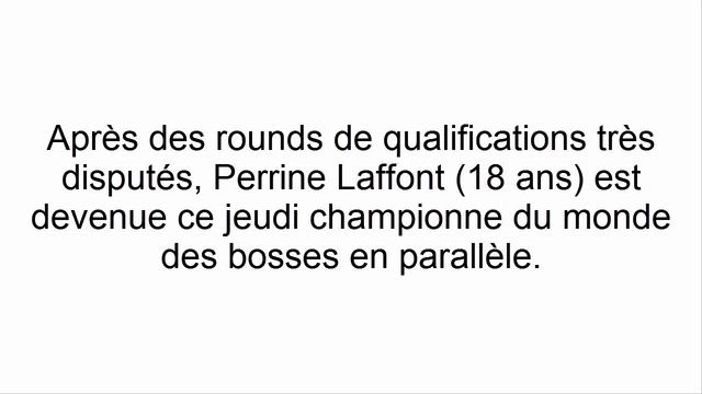 Perrine Laffont championne du monde en parallèle смотреть онлайн