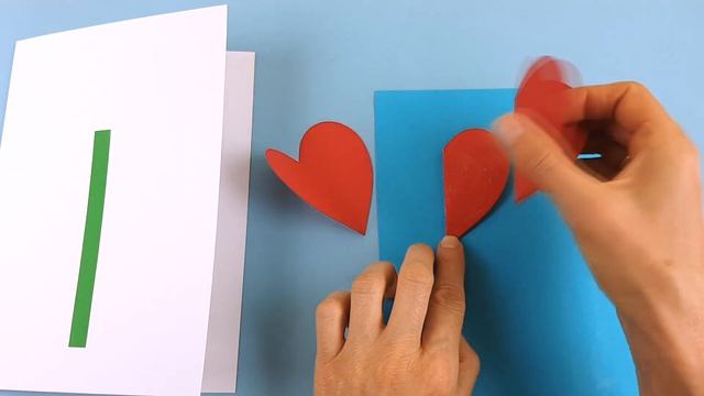 3D открытка на День Матери, 8 МАРТА своими руками Подарок маме своими руками Цветок из сердечек смотреть онлайн