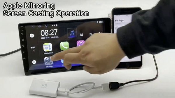 Приставка CarPlay Box для добавления беспроводного Android Auto / CarPlay к Android магнитоле