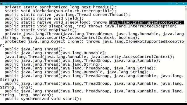 139. sleep() in Java Multi-Threading || Multi-Threading in Java Program || Interrupted Exception смотреть онлайн