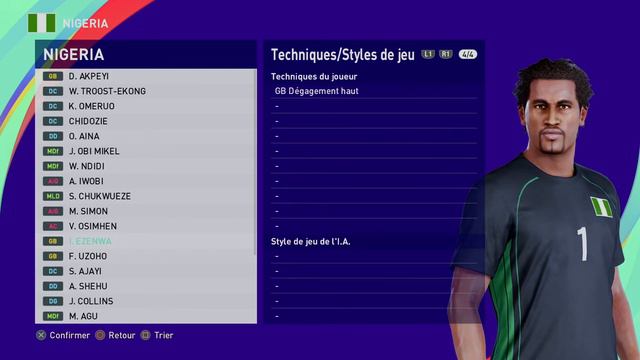 [PES 2021] NIGERIA NT players real name & rates смотреть онлайн