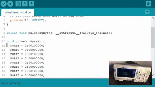 Faster Arduino Code With Forced Inline Functions (c++). Visual Demonstration. смотреть онлайн