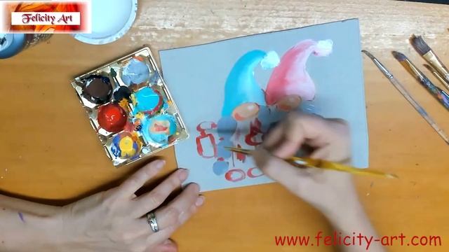 Влюбленные гномы :) Рисуем на картоне! смотреть онлайн