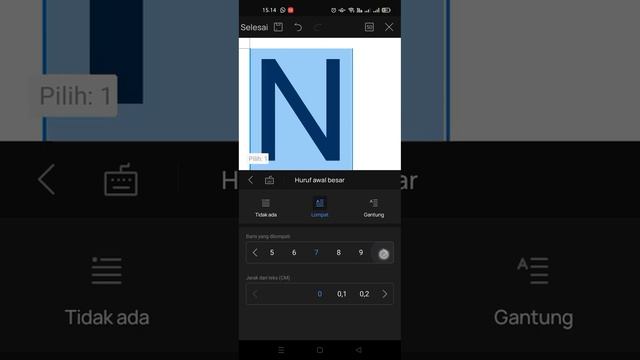 Membuat Drop Cap di HP Android l latihan microsoft word l informatika смотреть онлайн