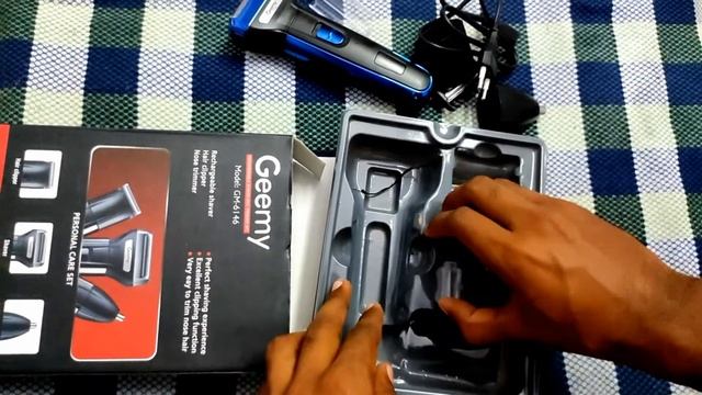Geemy GM-6146 trimmer unboxing and review in tamil||Hair clipper Nose trimmer | shaver смотреть онлайн