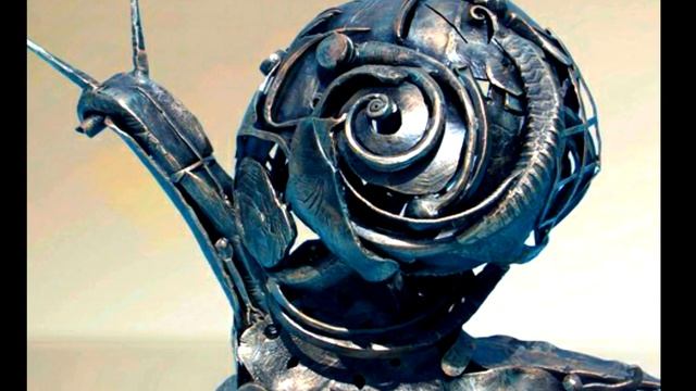 Ковка в АБСТРАКТНОМ стиле, садовая улитка кованая ландшафтная, необычная, оригинальная, купить Днеп смотреть онлайн