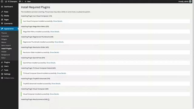 Champion - Soccer & Football WordPress Theme - Setup Manual смотреть онлайн