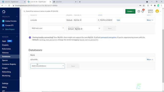 12 - Banco de Dados na Digital Ocean смотреть онлайн